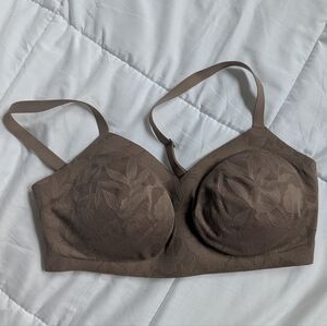 Athleta Mocha Lace Bra - Size Large